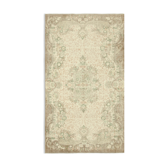 Handmade Antique Oriental Beige Rug 164 cm x 289 cm - 38871