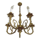Elegant French Vintage Bronze 5-Light Art Nouveau Style Chandelier
