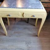 Grey marble art deco console