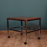 Table mobile avec plateau en palissandre