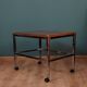 Table mobile avec plateau en palissandre