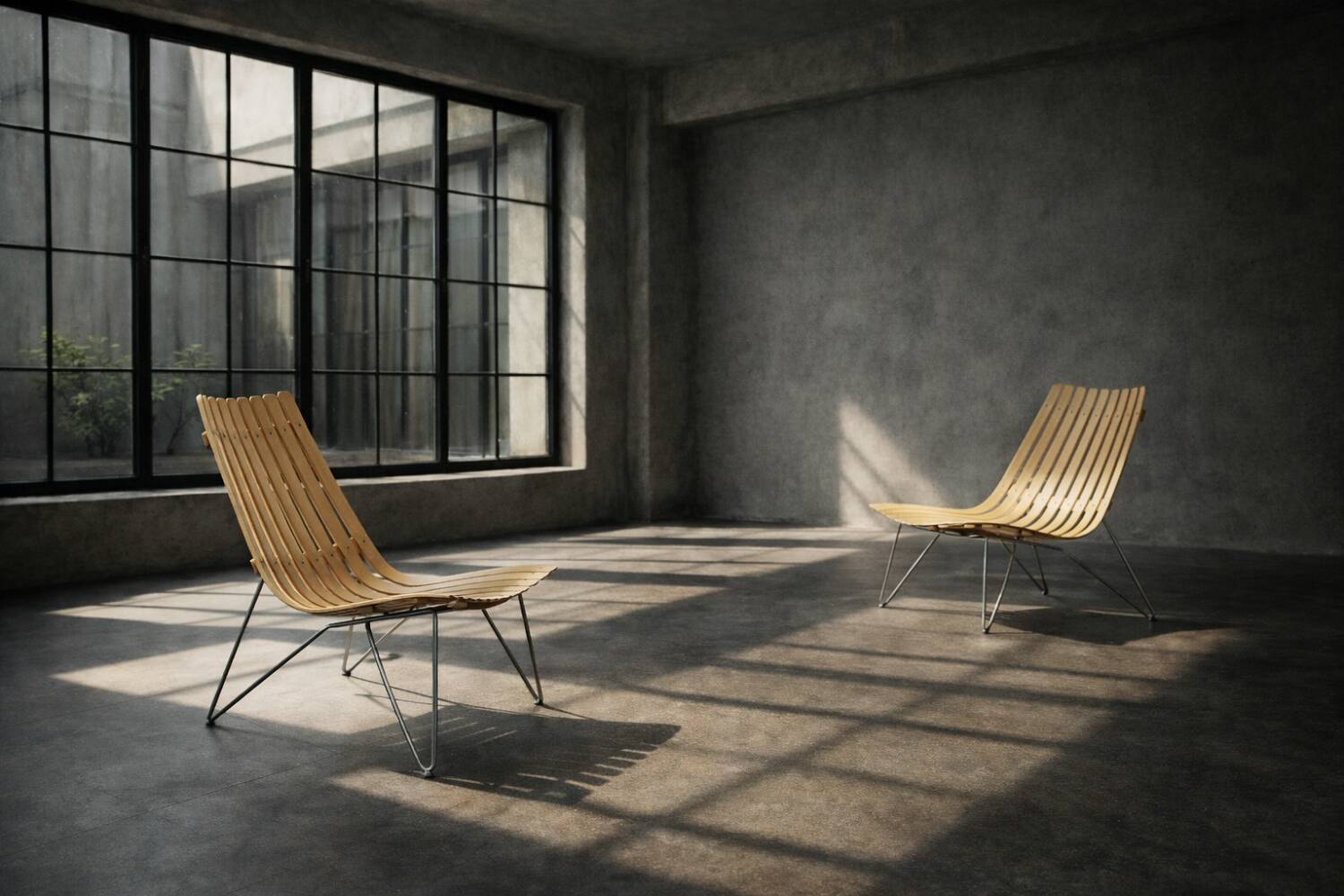Pair of Scandinavian Scandia Easy Chairs by Hans Brattrud for Fjordfiesta
