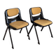 Black back chairs by G. Piretti & E. Ambas, Italy, 1980s