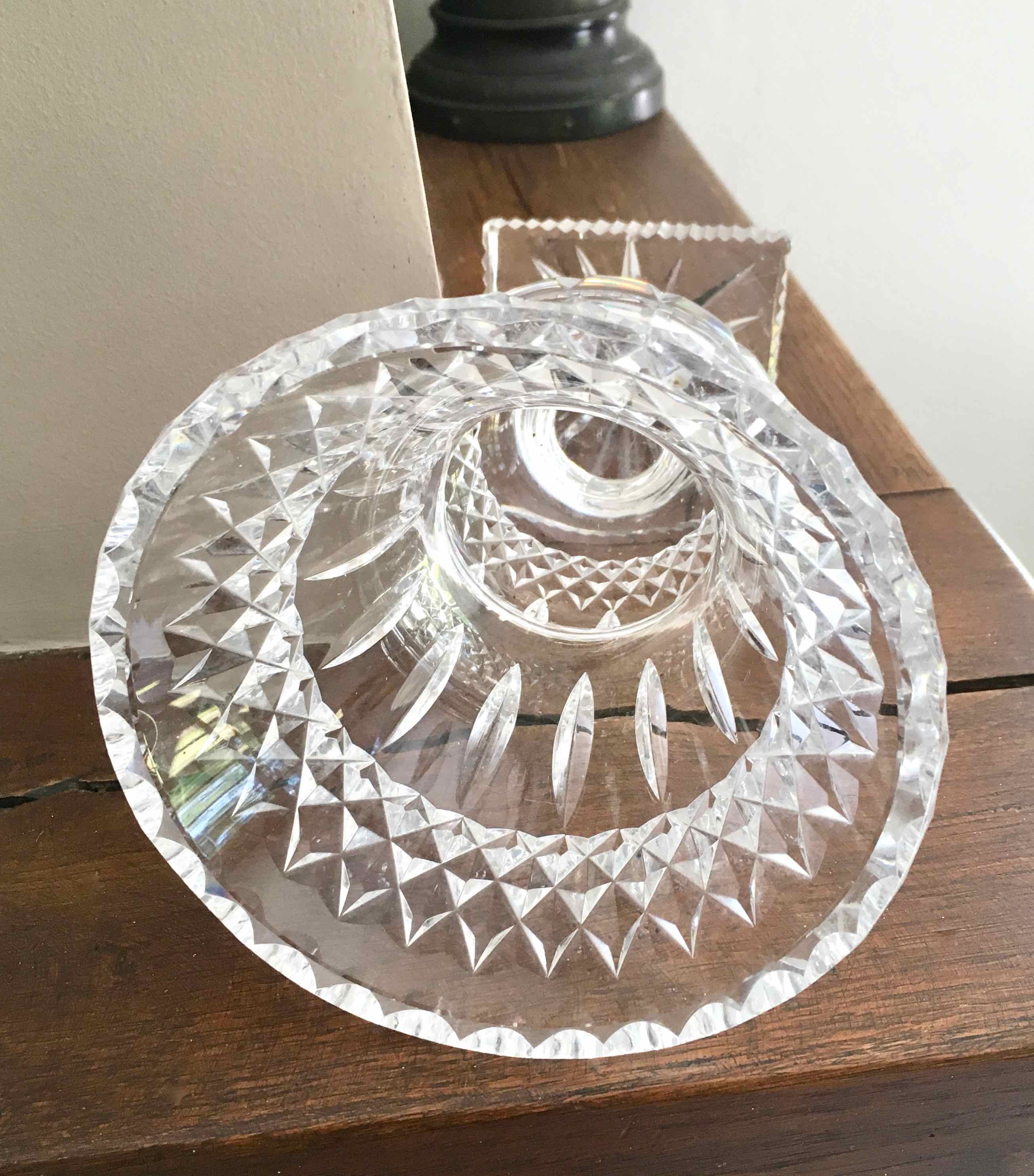 Vase 1960 cut bohemian crystal