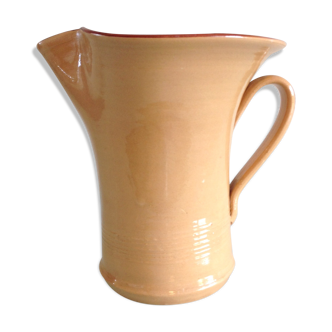 Pichet en ceramique ocre vernissée 50/60