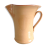 Pitcher in glazed ochre ceramic 50/60 years