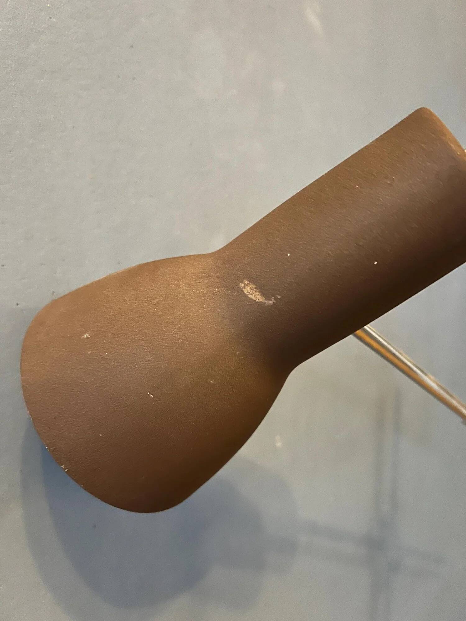 Lampadaire marron réglable du milieu du siècle