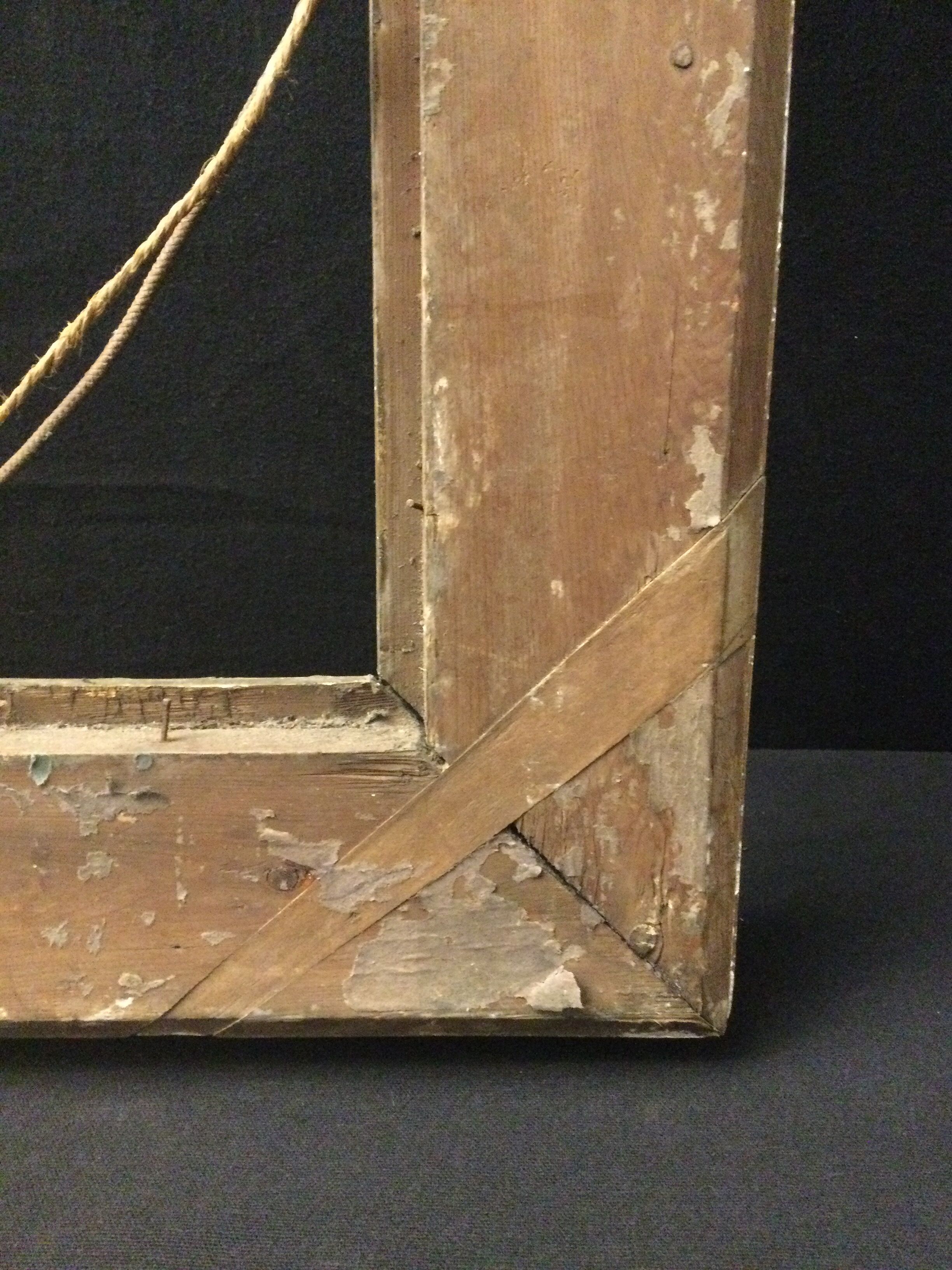 Cadre bois plâtre et stuc pour tableau 52,5x42,5 cm