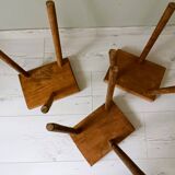 Set of 3 small tripod stools