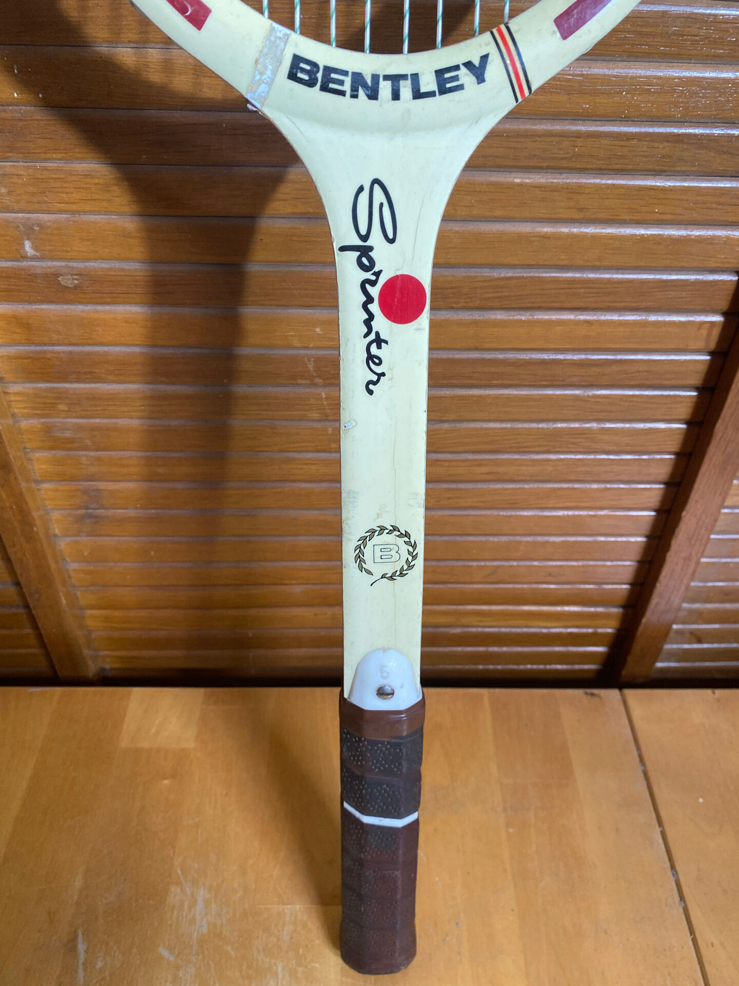 Vintage Wooden Tennis Racket BENTLEY Sprinter Sports #E216