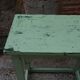 Console établi en bois patinée