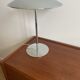Chrome desktop led saucer lamp