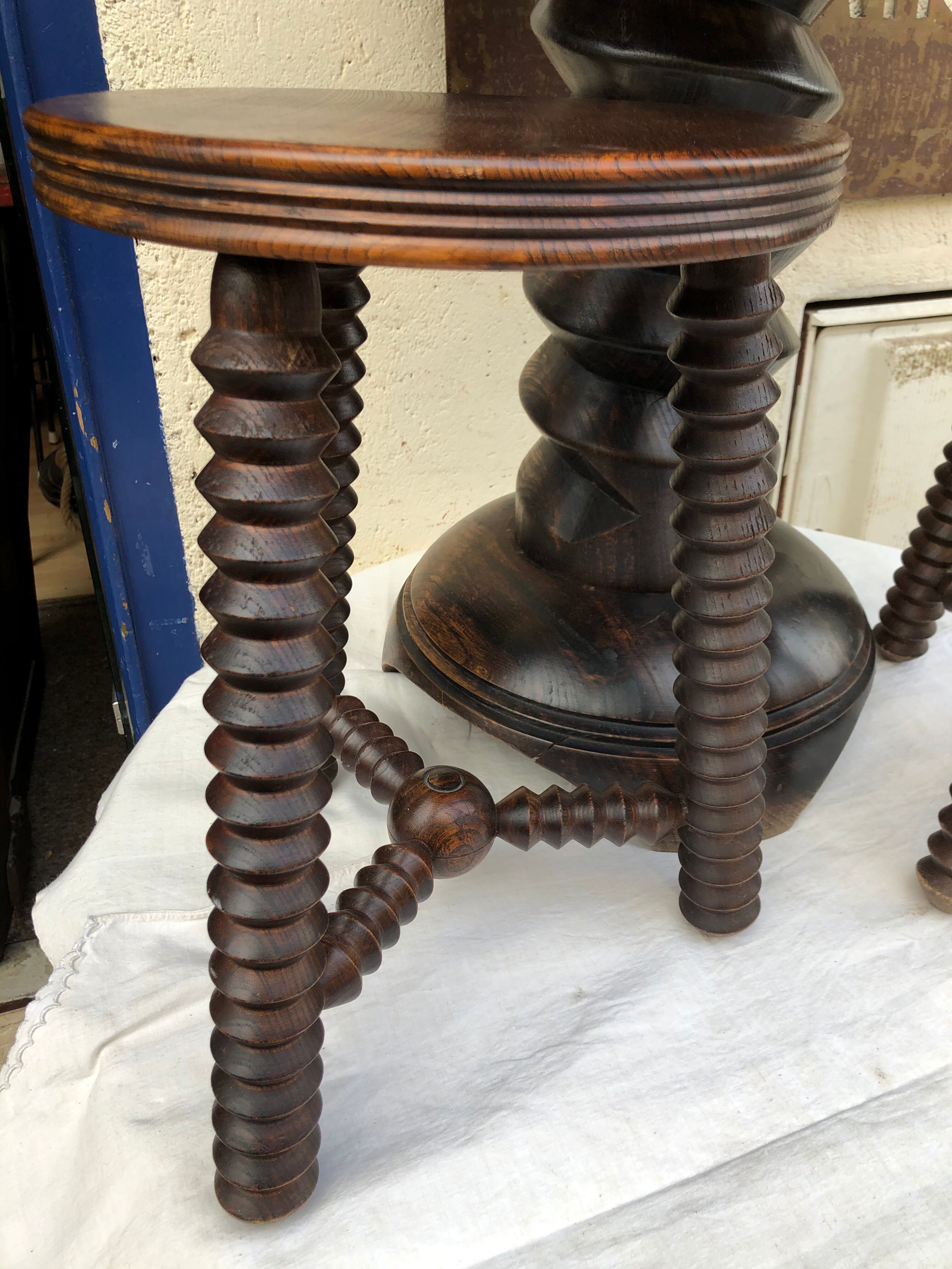 Side table and stools