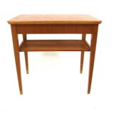 Elm bedside table, Swedish Modern, Sweden, 1940