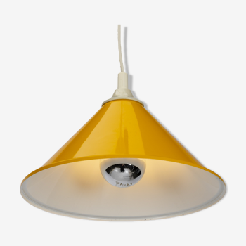 Yellow Cone Space Age Pendant Lamp