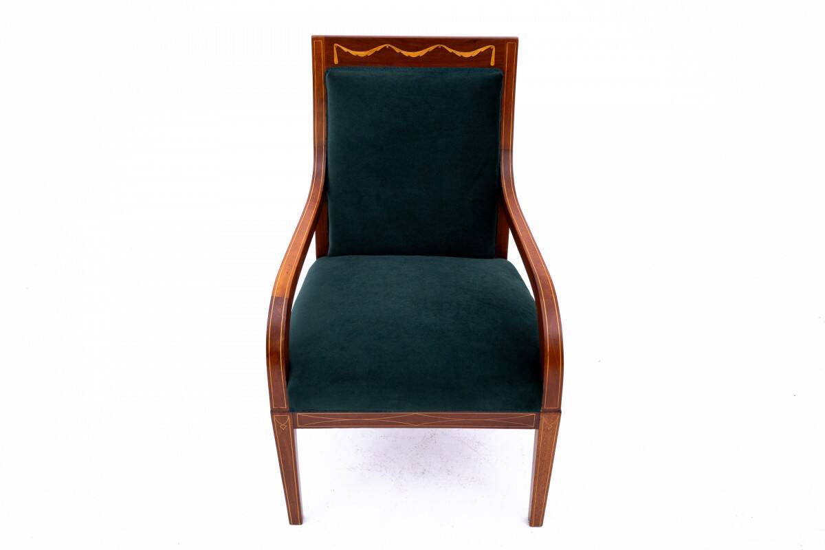 Set of armchairs, Northern Europe, circa 1890.