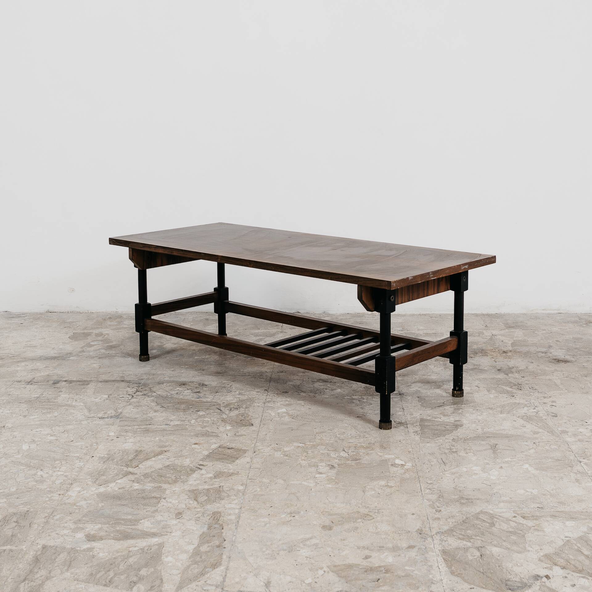 Tavolino da salotto legno anni 60 design Modernariato
