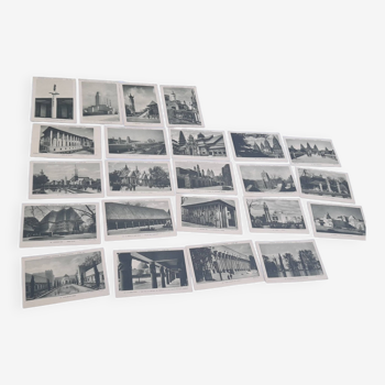 Lot of 24 postcards universal colonial exhibition Paris 1931