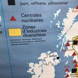 Vintage British Isles School Map Poster