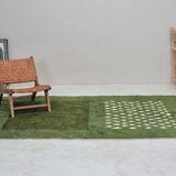 Handmade traditional Beni Ourain Berber rug, size 2/3 m.