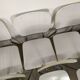 Lot de 9 chaises blanche en formica