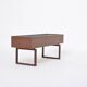 Elegant Danish Midcentury Teak wooden Planter Box with inlay metal tub