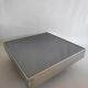 Vintage coffee table in metal and smoked mirror