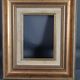 Frame wood stucco gilded gold leaf 30x26 foliage 16.4x11.9 cm