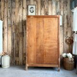 Vitrine art déco en chêne (rénovée)