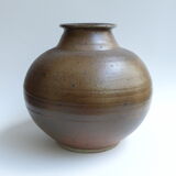 Vase en grès pyrité Daniel Auger, 1980