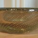 Bubbled crystal trinket bowl, 1960s