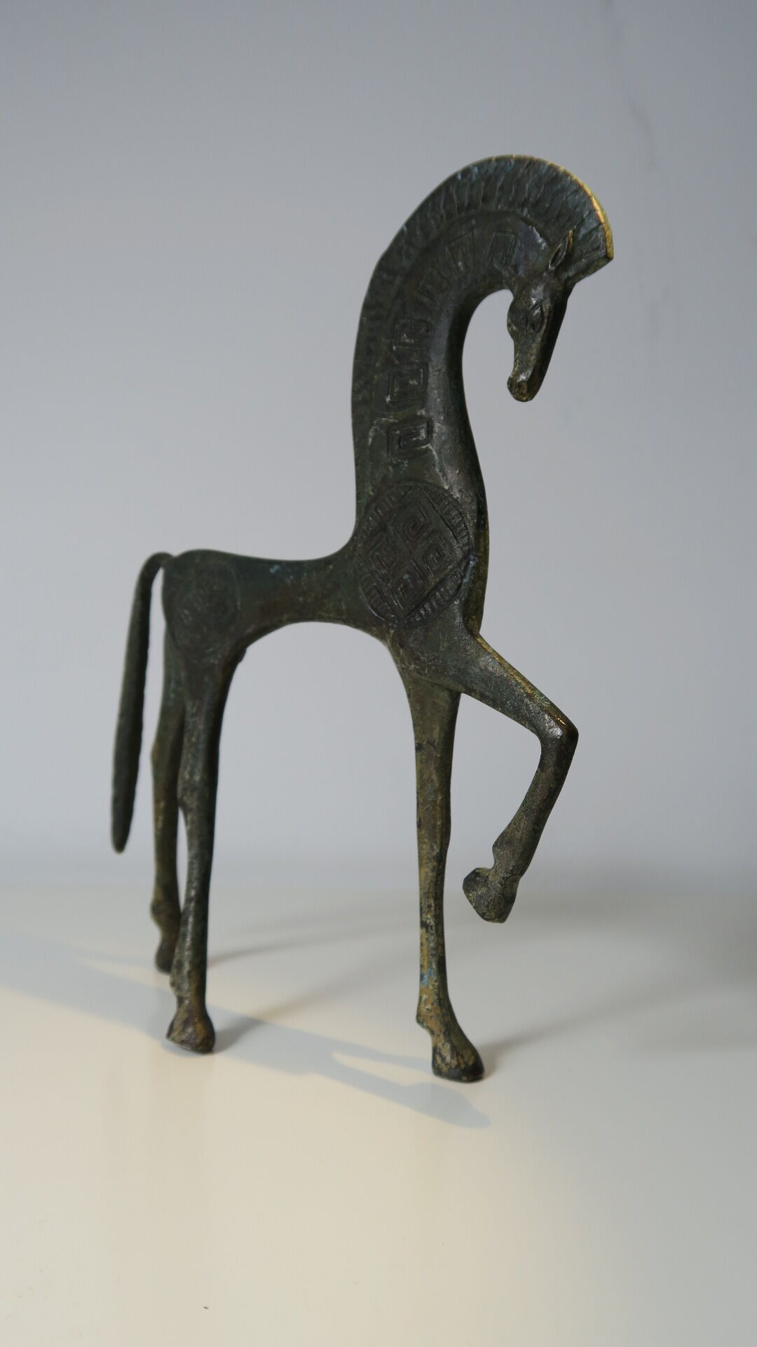 Etruscan horse, bronze, very elegant figurine
