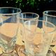 II. 4 verres XIXe siècle (absinthe) de hauteurs  différentes