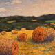 Table painting pointillism Impressionism Landscape Nature Oil on canvas Art Deco wall Fields
