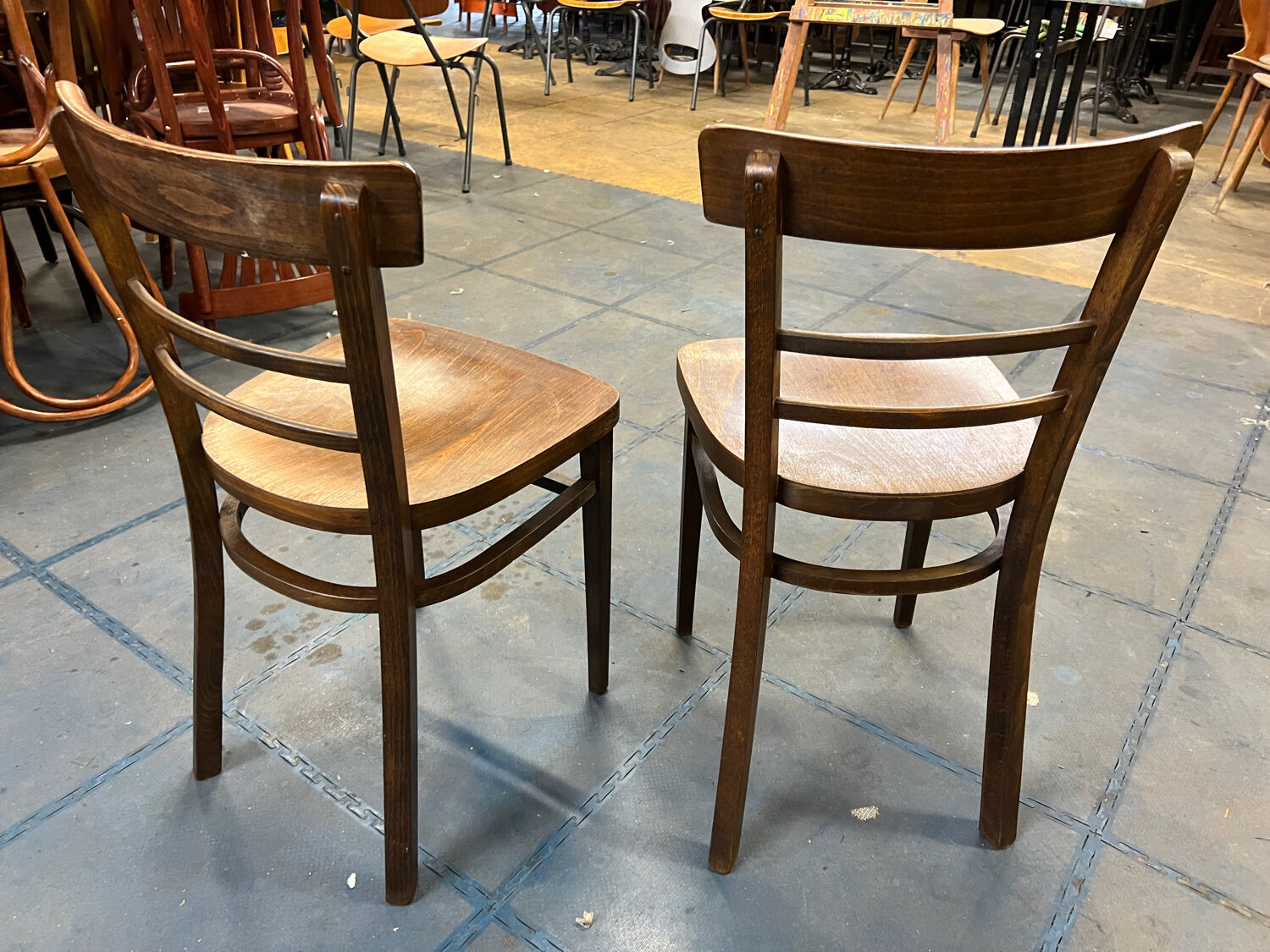 Pair of bistro chairs