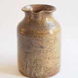 Stoneware pitcher signed Baudat