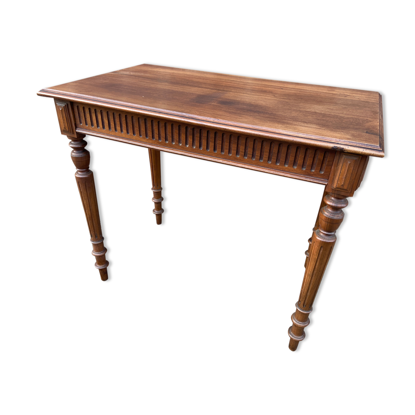 Small flat desk 1900 walnut