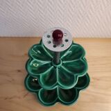 Two-level ceramic aperitif servant