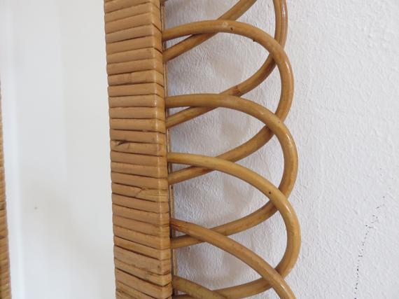 Rattan mirror  60/70 - 80x80cm