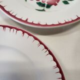 4 assiettes à dessert Sarreguemines épernay faïence vintage