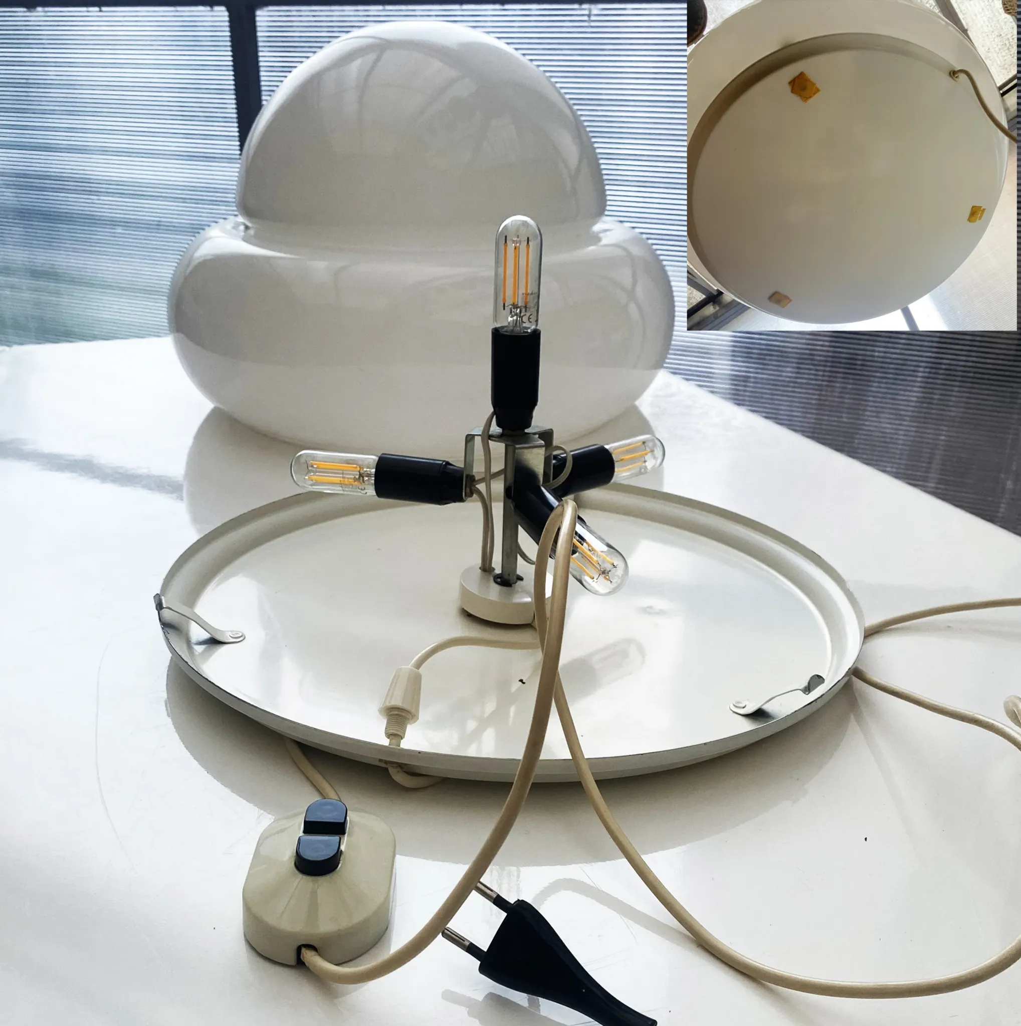 Space Age XXL lamp by Luigi Massoni for Harvey Guzzini