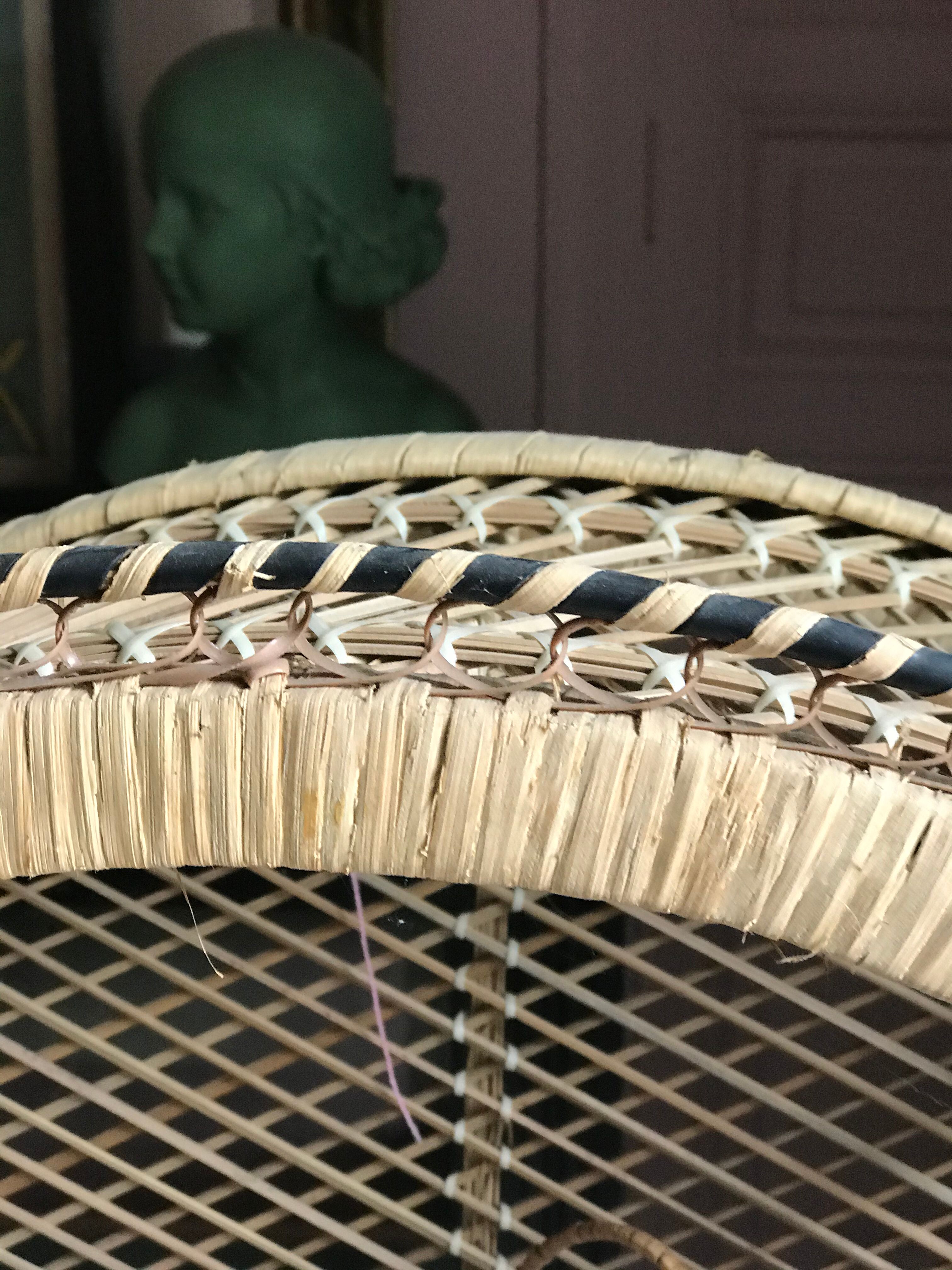 Vintage rattan cabinet