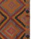 Vintage Turkish kilim, handwoven, 195x321 cm.