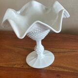 Empty cut white opaline