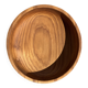 Bowl, cut or presentation plate in monoxyle teak D21 H5