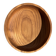 Bowl, cut or presentation plate in monoxyle teak D21 H5