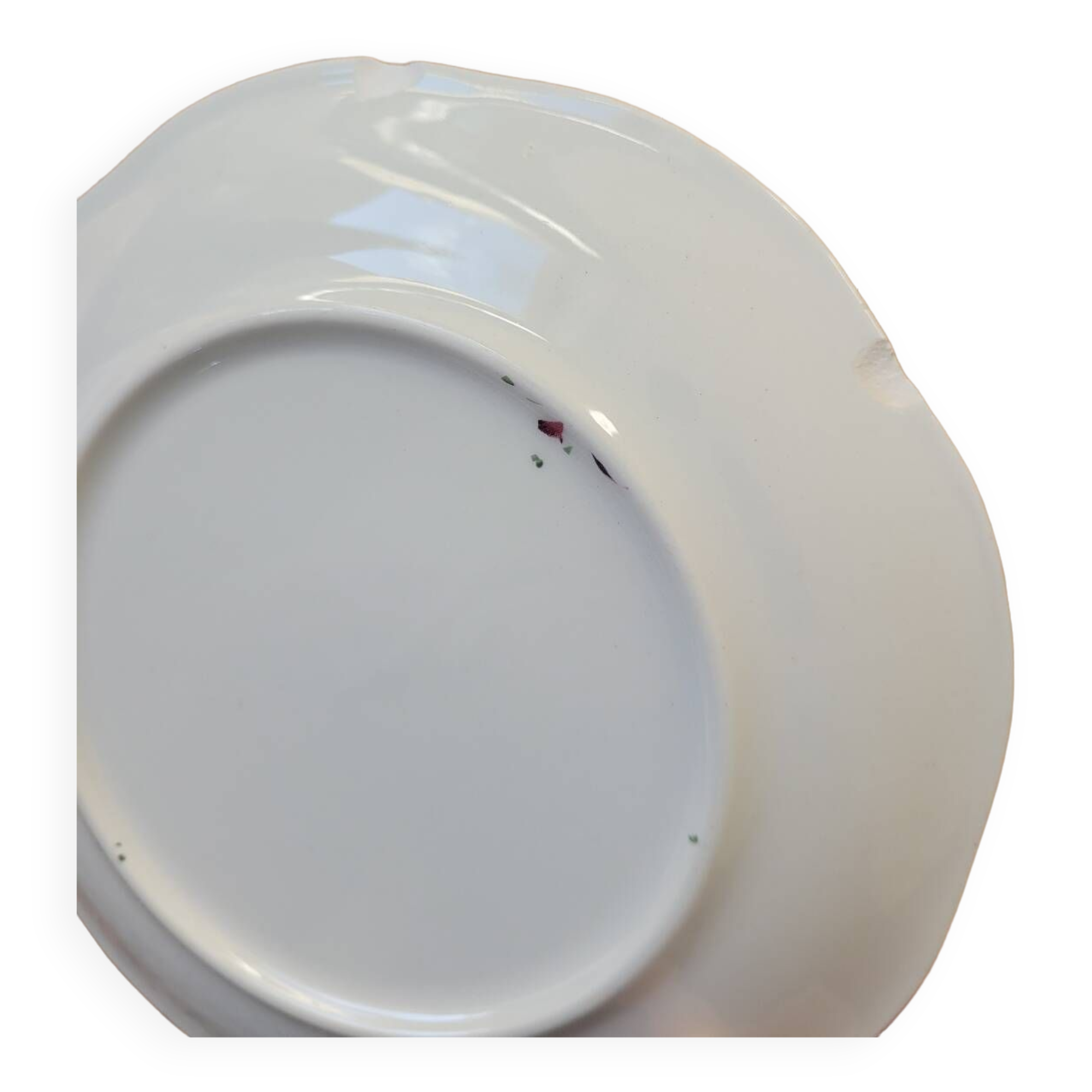Set of 9 pink daisy dessert plates