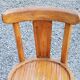 Set of 4 bistro chairs in beech and blond oak from the 50s