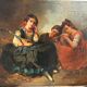 Tableau - Peinture Sur Toile Orientaliste Fin XIXéme Siècle