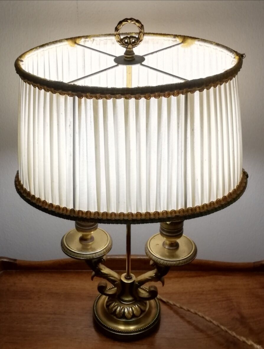 Pair of hot water bottle lamps